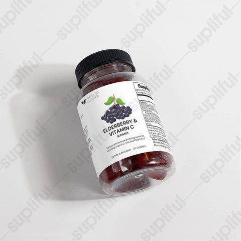 Elderberry & Vitamin C Gummies - White Leaf Nutrition
