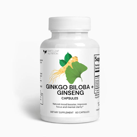 Ginkgo Biloba + Ginseng - White Leaf Nutrition